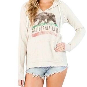 Billabong Cream California Love Hoodie Cream Color Size: M